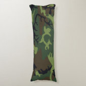 Coussins Longs Camo Militaire Forêt Verte (Devant (Vertical))