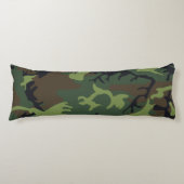 Coussins Longs Camo Militaire Forêt Verte (Devant)