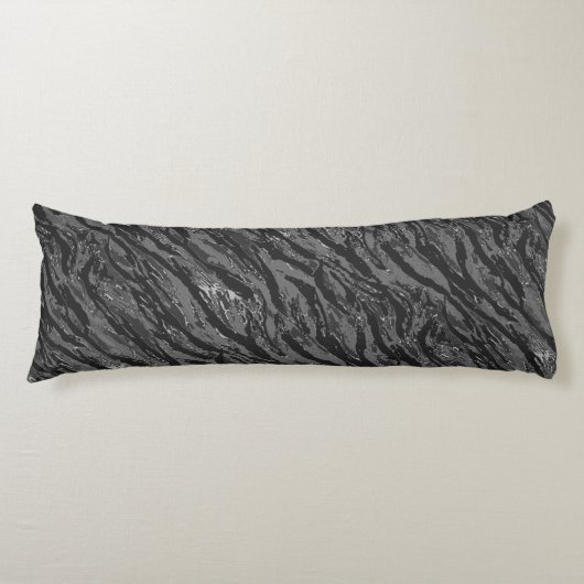Coussins Longs Camo rayé gris (Devant)