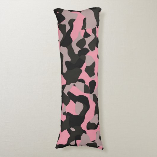 Coussins Longs Camo rose et noir (devant Vertical)