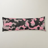 Coussins Longs Camo rose et noir (Dos)