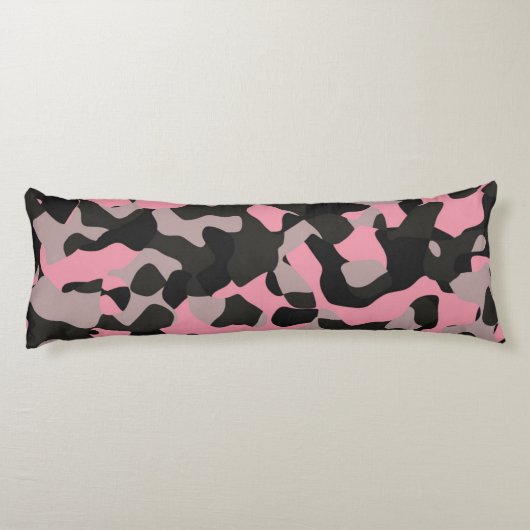 Coussins Longs Camo rose et noir (Dos)