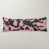 Coussins Longs Camo rose et noir (Devant)