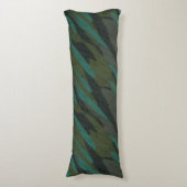 Coussins Longs Camo Vert Abstrait (Devant (Vertical))