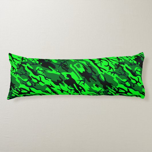 Coussins Longs Camo Vert Alien (Devant)