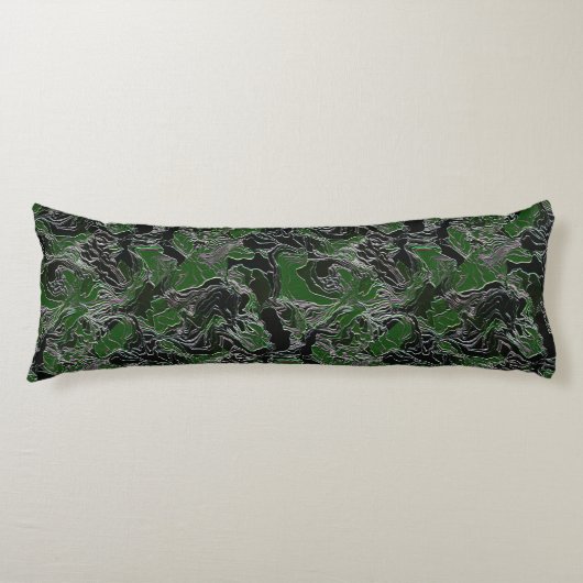 Coussins Longs Camo Vert Funky  (Devant)