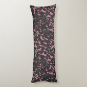 Coussins Longs camouflage abstrait rose et gris (Dos (Vertical))