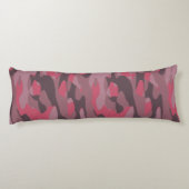 Coussins Longs Camouflage abstrait rose et mauve (Dos)