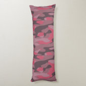 Coussins Longs Camouflage abstrait rose et mauve (Dos (Vertical))