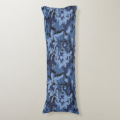Coussins Longs Camouflage bleu marine, Militaire, Armée (Devant (Vertical))