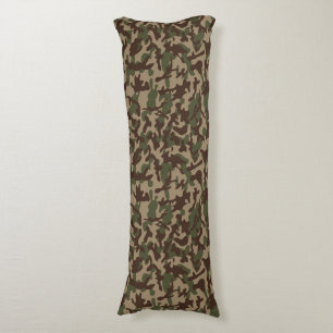 Coussins Longs Camouflage Bois Profond