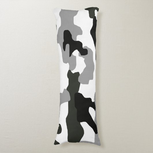 Coussins Longs Camouflage gris urbain no 15 imprimé (Devant (Vertical))