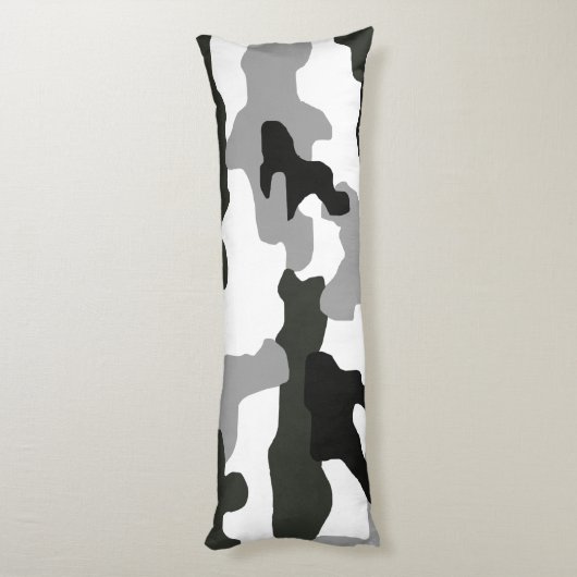 Coussins Longs Camouflage gris urbain no 15 imprimé (Dos (Vertical))