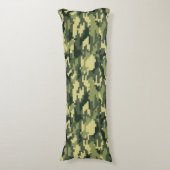 Coussins Longs Camouflage numérique en bois à 8 bits / Camo (Devant (Vertical))