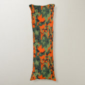 Coussins Longs Camouflage orange et vert, Militaire, Armée (Devant (Vertical))