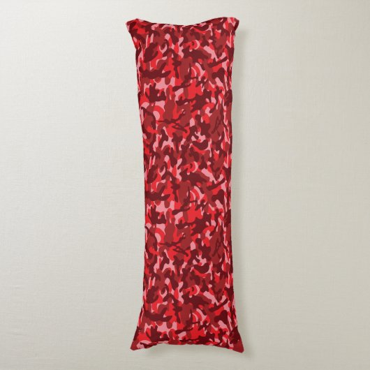 Coussins Longs Camouflage Saumon Rouge (Devant (Vertical))