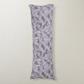 Coussins Longs Camouflage violet abstrait (Devant (Vertical))