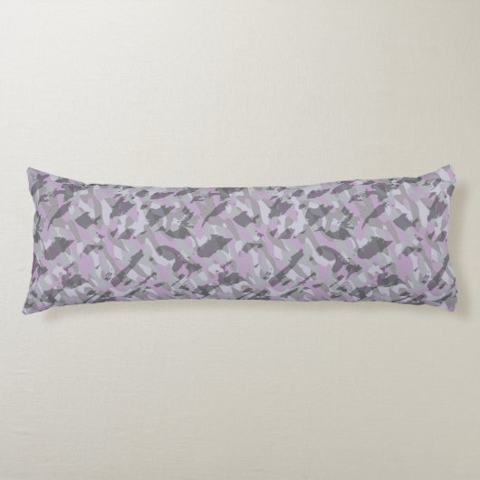 Coussins Longs Camouflage violet abstrait (Devant)