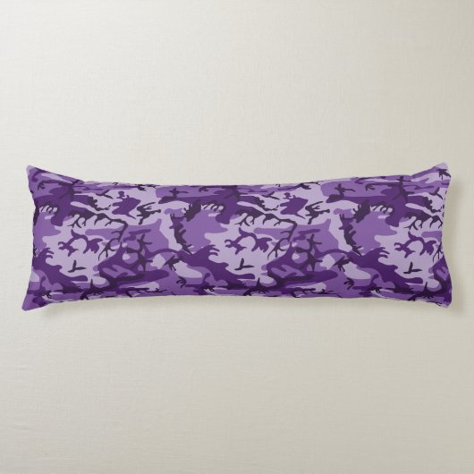 Coussins Longs Camouflage Violet, Militaire, Armée (Devant)