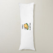 Coussins Longs Camping est mon endroit heureux avec une tente de  (Devant (Vertical))