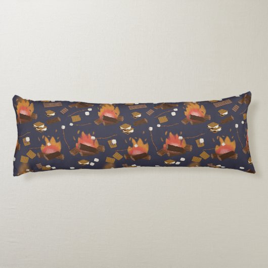 Coussins Longs Camping Fire Outdoor Adventure & Marshmallows (Dos)