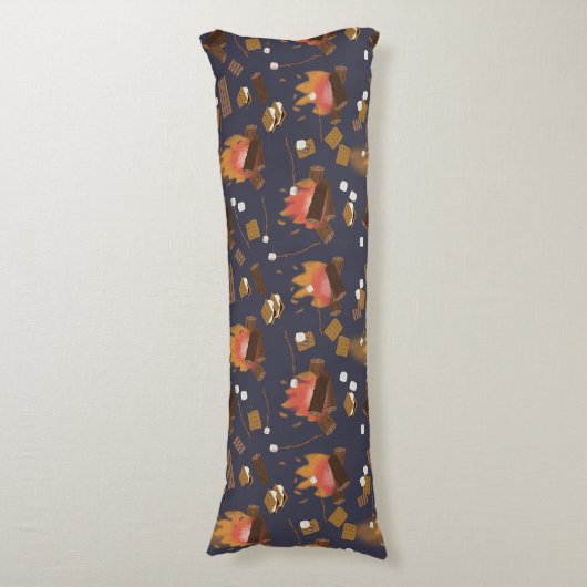 Coussins Longs Camping Fire Outdoor Adventure & Marshmallows (Devant (Vertical))