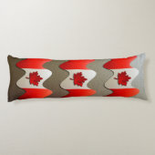 Coussins Longs Canada Flag-Chrome par Shirley Taylor (Dos)
