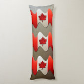 Coussins Longs Canada Flag-Chrome par Shirley Taylor (Dos (Vertical))
