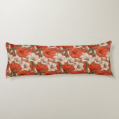 Coussins Longs Canapé moderne Amaryllis Print Interior Design (Dos)