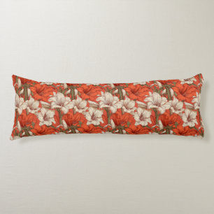 Coussins Longs Canapé moderne Amaryllis Print Interior Design