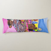 Coussins Longs Candyland rose (Dos)