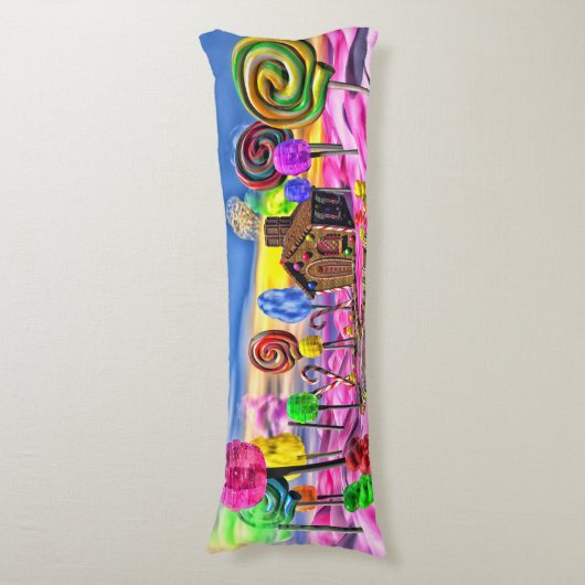 Coussins Longs Candyland rose (Devant (Vertical))