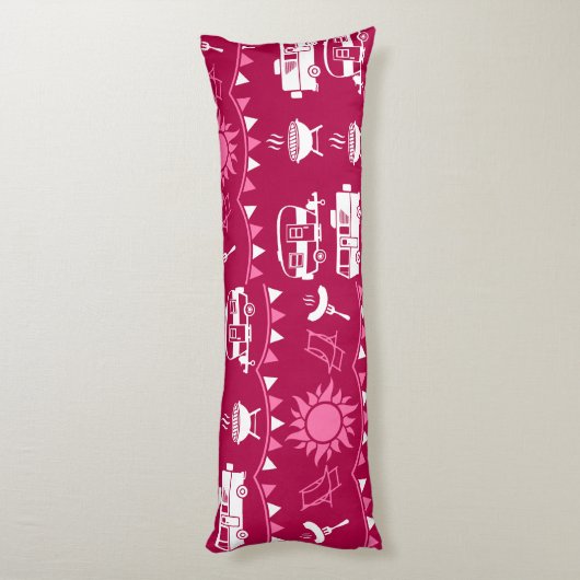 Coussins Longs Caravan Camping Maison Décor (Dos (Vertical))