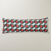 Coussins Longs Caravane rouge Tzigane customisée Sur caravane (Dos)