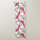Coussins Longs Cardinal rouge oiseau santa (Devant (Vertical))