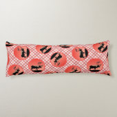 Coussins Longs Caribou au coucher du soleil - Art original de la  (Dos)