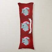 Coussins Longs Caricature d'hippopotame (Devant (Vertical))