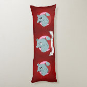 Coussins Longs Caricature d'hippopotame (Dos (Vertical))