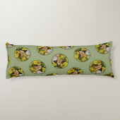 Coussins Longs Carolina Wren sur la peinture de clôture Art origi (Dos)