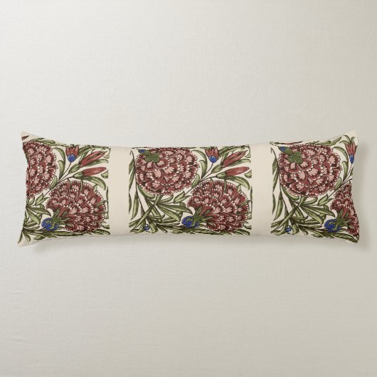 Coussins Longs Carreau de fleur d'œillet Art antique rustique De (Devant)