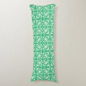 Coussins Longs Carreau marocain - vert jade et blanc (Devant (Vertical))