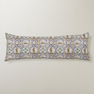 Coussins Longs Carreaux de Delft hollandais vintage Art de la pot