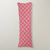 Coussins Longs Carreaux Gingham Rose Cranberry Foncé (Devant (Vertical))