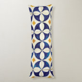 Coussins Longs Carreaux portugais - Azulejo Motif Design (Dos (Vertical))