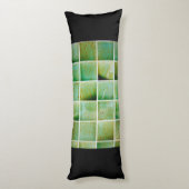 Coussins Longs Carreaux verts (Dos (Vertical))
