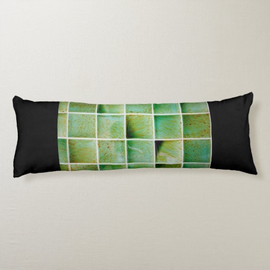 Coussins Longs Carreaux verts (Dos)