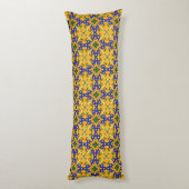 Coussins Longs Carrelage Bleu Orange Et Espagnol Jaune (Dos (Vertical))