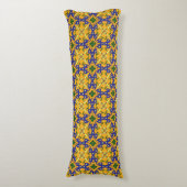 Coussins Longs Carrelage Bleu Orange Et Espagnol Jaune (devant Vertical)
