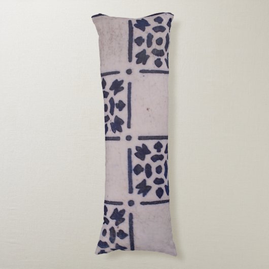 Coussins Longs Carrelage Delft Bleu : Motif d'art néerlandais cla (Devant (Vertical))