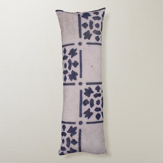 Coussins Longs Carrelage Delft Bleu : Motif d'art néerlandais cla (Dos (Vertical))